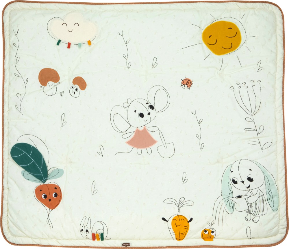 Еко постелка за игра Tiny Love Еко постелка за игра Tiny Love - 125.5 / 2.5 / 110 cm, от серията Garden of Adventures - продукт