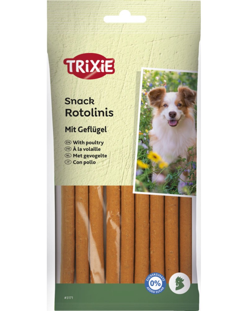 Пръчици за кучета Trixie Rotolinis Пръчици за кучета Trixie Rotolinis - 120 g, с пилешко - храна