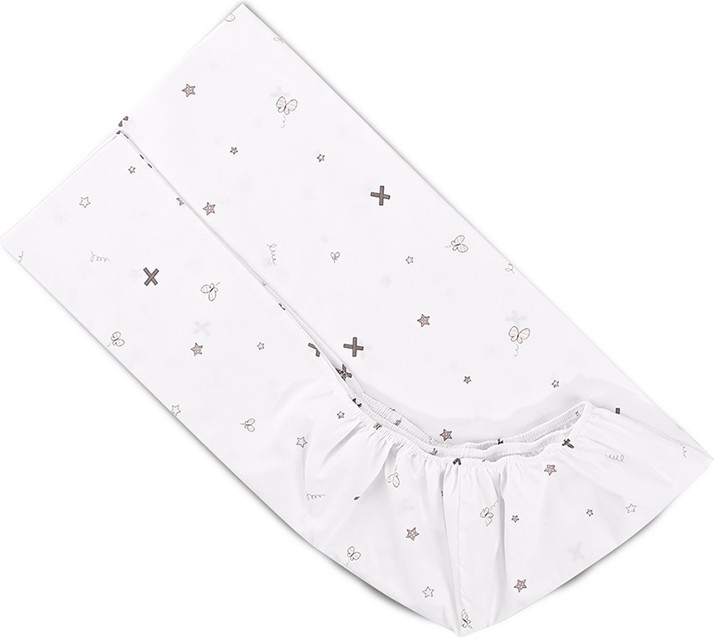 Долен чаршаф с ластик Lorelli Долен чаршаф с ластик Lorelli - За матраци 70 x 140 cm, от серията Honey Bunny - продукт