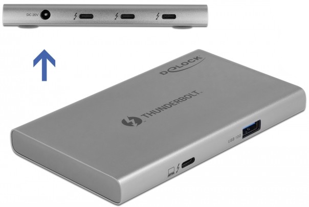 Thunderbolt  DeLock - 4  (3 x Thunderbolt, 1 x USB-A 3.2 Gen 2) - 