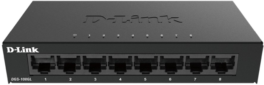 ���� D-Link DGS-108GL - 8 �����, 1000 Mbps - 