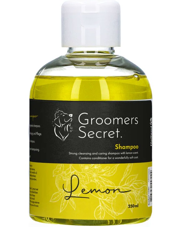 Шампоан за кучета Groomers Secret Шампоан за кучета Groomers Secret - 250 ml, с лимон - шампоан