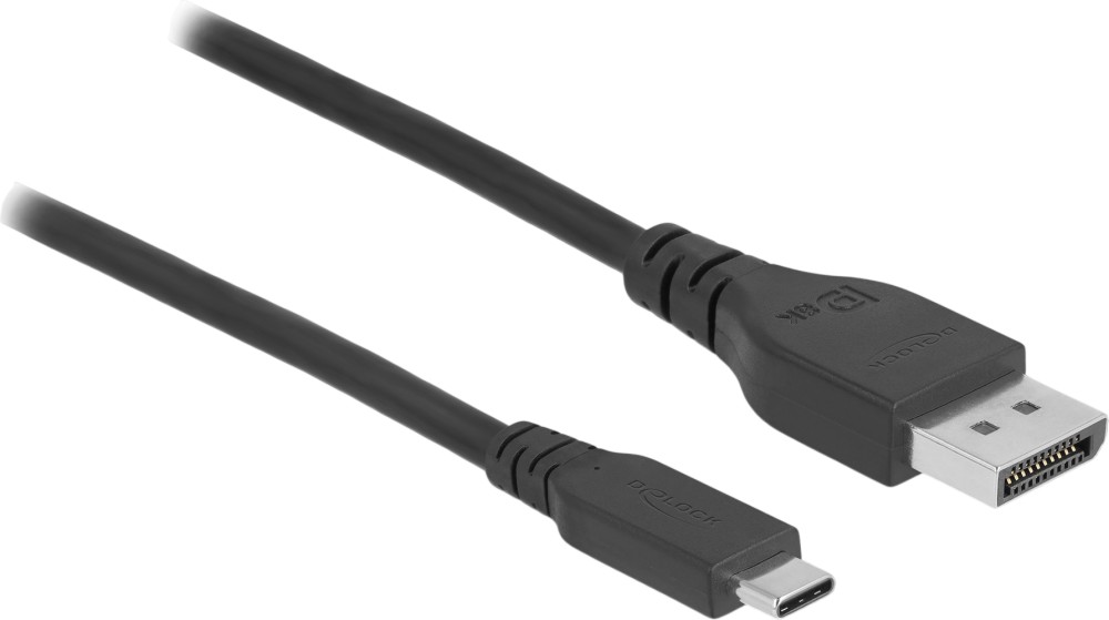 ����� USB-C male ��� DisplayPort male DeLock - 0.5 m, ����������, 8K, 60 Hz - 