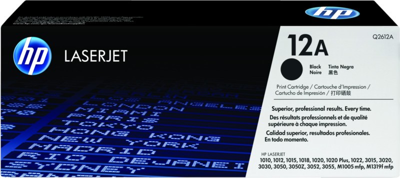 Тонер касета HP 12A Black Тонер касета HP 12A Black - 2000 страници -