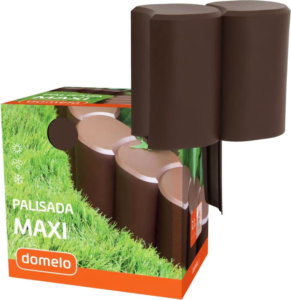 Декоративна градинска ограда Domelo Palisada maxi Декоративна градинска ограда Domelo Palisada maxi - 15 модула с обща дължина 2.1 m -