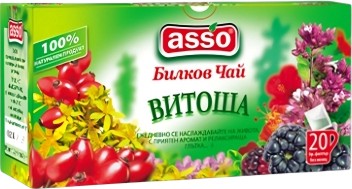 Билков чай ASSO Витоша Билков чай ASSO Витоша - 20 пакетчета x 1.2 g - напитка