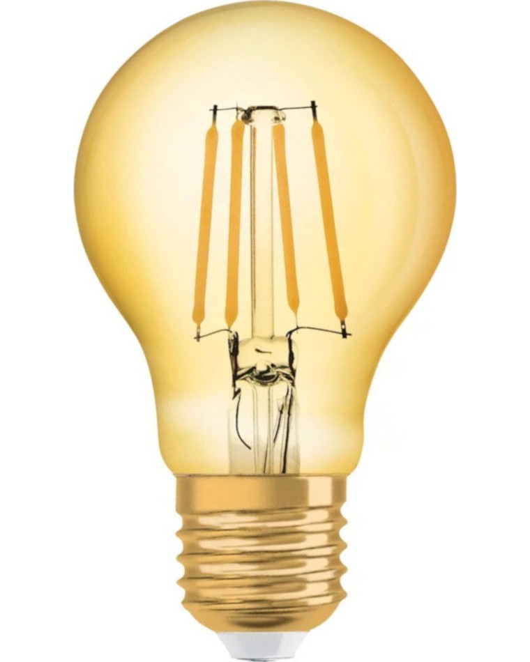 LED крушка Osram LED CL A FIL GOLD 55 825 E27 7 W 2400K LED крушка Osram LED CL A FIL GOLD 55 825 E27 7 W 2400K - 650 lm от серията Vintage 1906 -