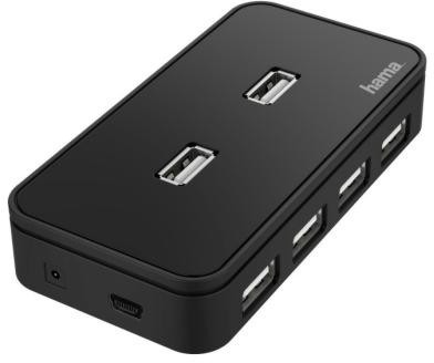 USB-A хъб Hama USB-A хъб Hama - С кабел 1.1 m, 7 порта -
