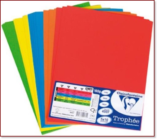    A4    Clairefontaine - 50 , 160 g/m<sup>2</sup> - 