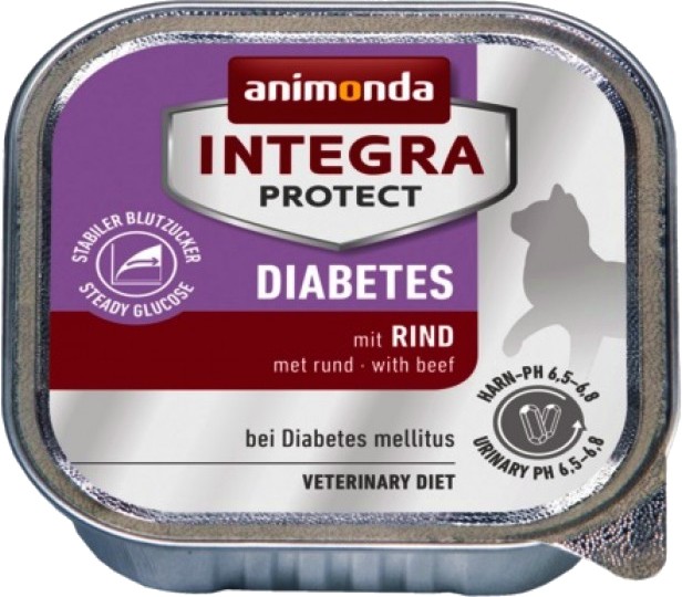 Пастет за котки с диабет Integra Protect Diabetes Пастет за котки с диабет Integra Protect Diabetes - 100 g, с говеждо, в зряла възраст - храна