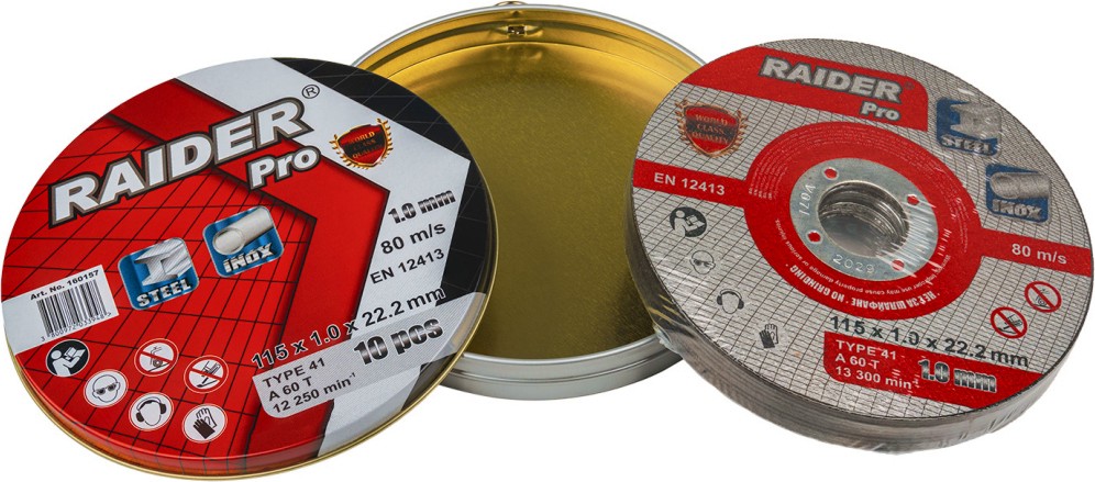    Raider A60T - 10    ∅ 115 / 1 / 22.2 mm   Pro - 