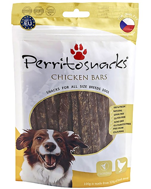 Лакомства за кучета Perrito Bars Лакомства за кучета Perrito Bars - 100 g, с пилешко - храна
