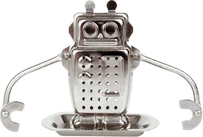 ����� �� ��� ��� ������� Kikkerland Robot Tea Infuser - 
