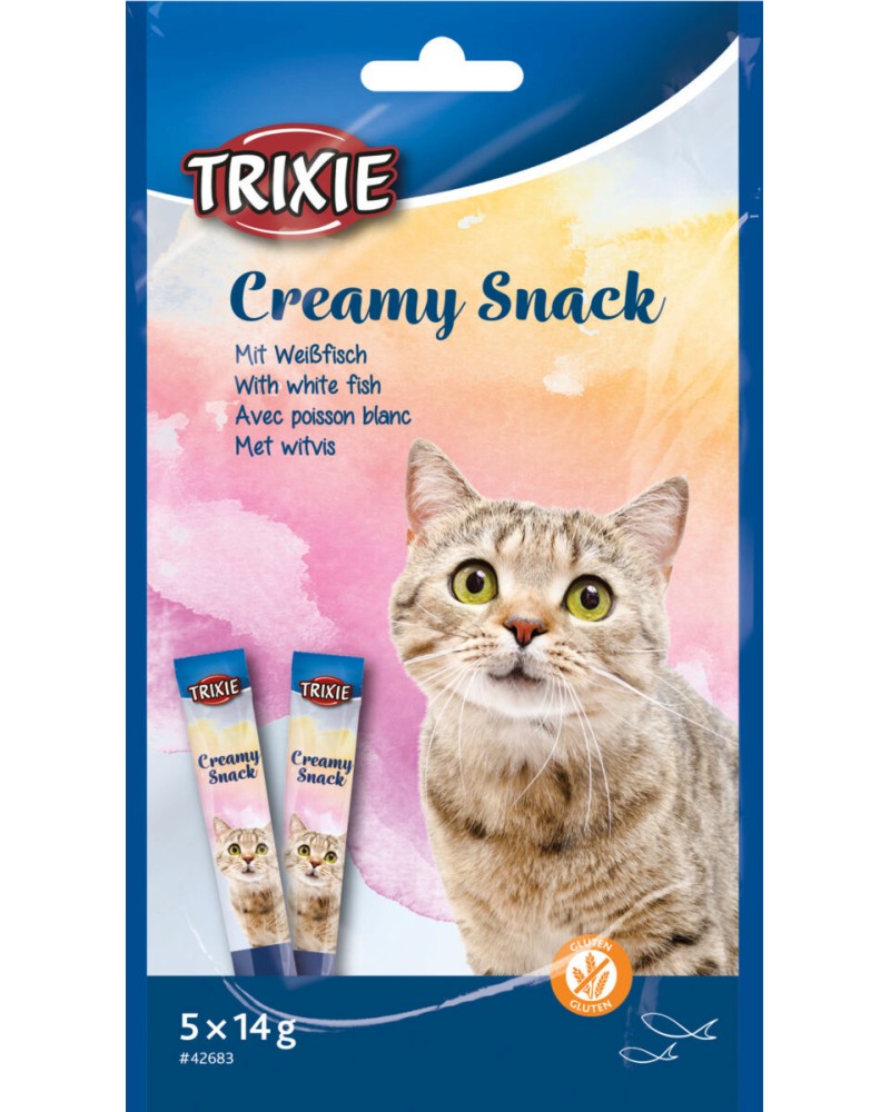 ������������ ��������� �� ����� Trixie Creamy Snack - 5 x 14 g, � ���� ���� - �����