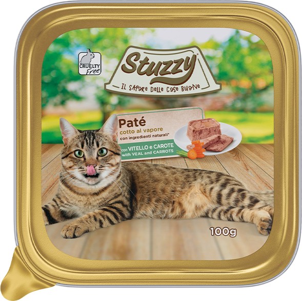 Пастет за котки Stuzzy Adult Пастет за котки Stuzzy Adult - 100 g, с телешко и моркови, в зряла възраст - храна