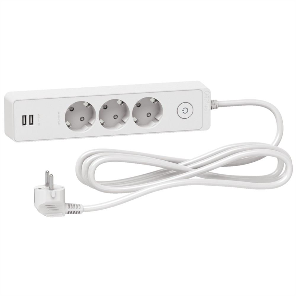  3   2 USB  Schneider Electric -   Unica     3 m - 