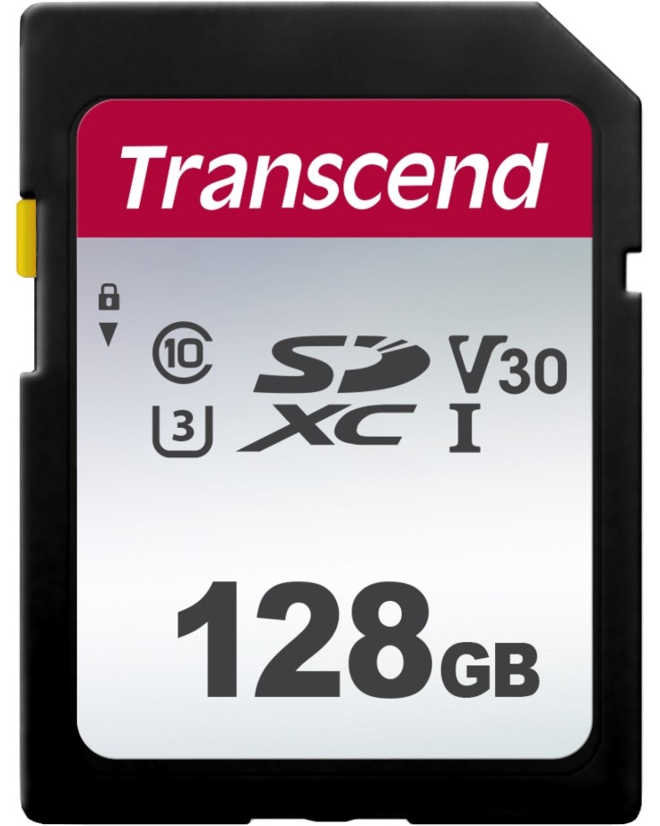 SDXC   128 GB Transcend SDC300S - Class 10, UHS-I U3, V30 - 