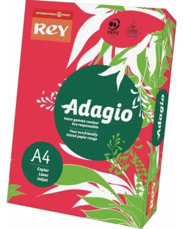 Цветна копирна хартия A4 Rey Adagio Цветна копирна хартия A4 Rey Adagio - 500 листа, 80 g/m<sup>2</sup> - копирна хартия
