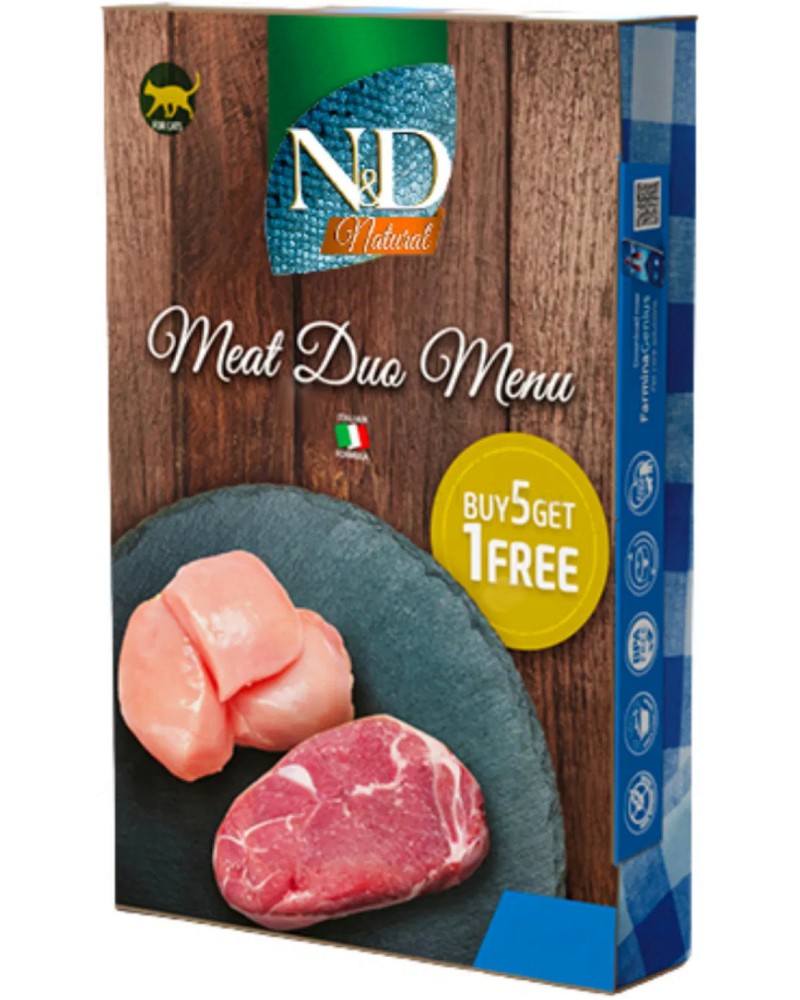    N&D Natural Meat Duo Menu - 6  70 g,    ,  1  - 