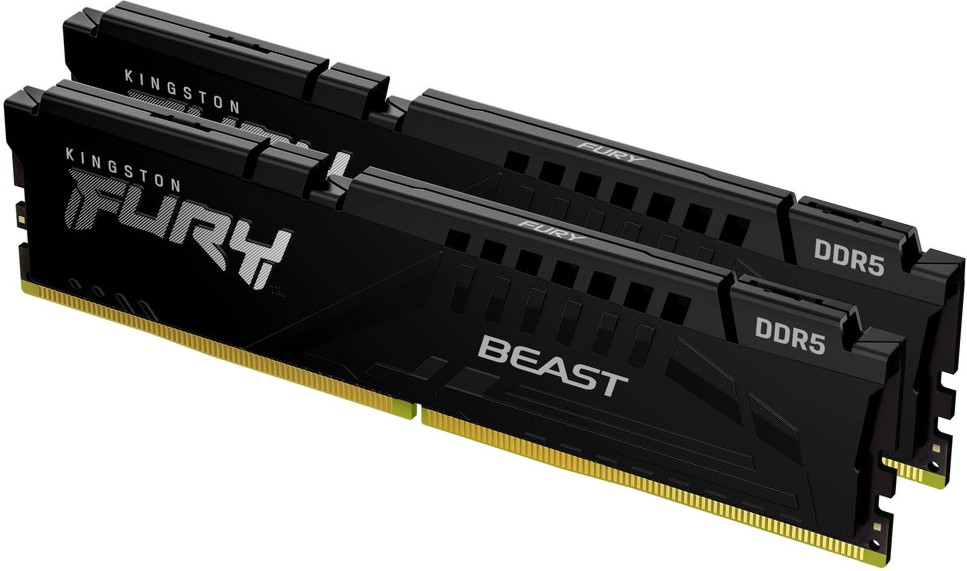 RAM памет Kingston FURY Beast KF560C30BBEK2-64 RAM памет Kingston FURY Beast KF560C30BBEK2-64 - 64 GB (2 x 32 GB), DDR5, 6000 MHz, CL30, Dual Channel -
