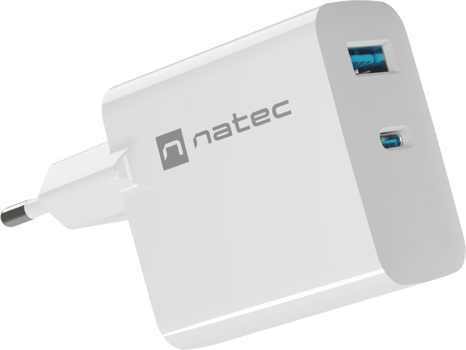  o Natec Ribera Gan - 65 W, USB-A female, USB-C female - 