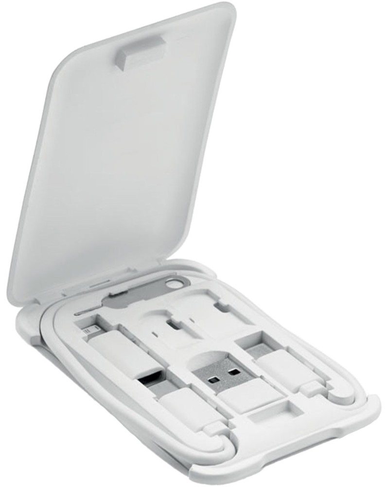 Комплект USB кабел 3 в 1 с накрайници More Than Gifts Yapo+ Комплект USB кабел 3 в 1 с накрайници More Than Gifts Yapo+ - В кутия -