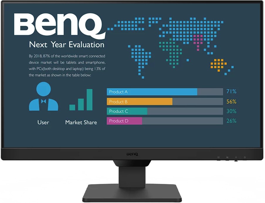 ������� BENQ BL2490 - 23.8", IPS, 100 Hz, 16:9, 1920 x 1080, 5 ms, 2 x HDMI, DisplayPort, VGA - 