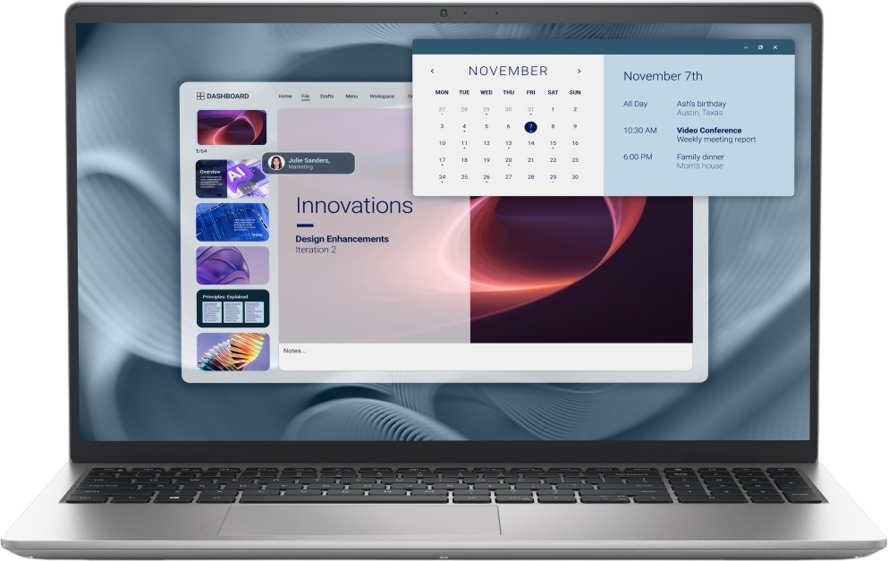 Лаптоп Dell Pro 15 Essential PV15250 Лаптоп Dell Pro 15 Essential PV15250 - Intel Core i5-1334U 3.4 GHz, 15.6" IPS 1920 x 1080, 120 Hz, 16 GB RAM DDR5, 1 TB SSD, Windows 11 Pro -