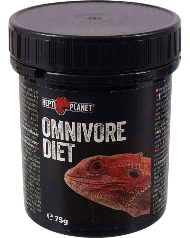 Храна за всеядни влечуги REPTI PLANET Omnivore Diet Храна за всеядни влечуги REPTI PLANET Omnivore Diet - 75 g - храна
