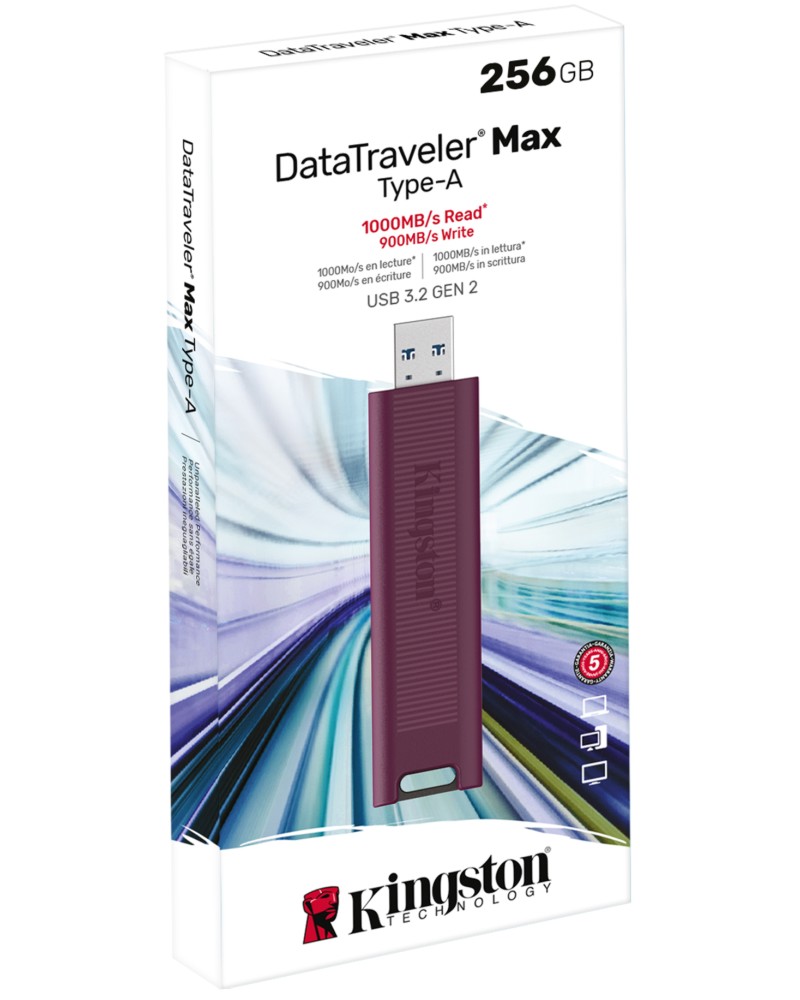 USB-A 3.2 Gen 2   Kingston DataTraveler Max - 256 GB  1 TB - 