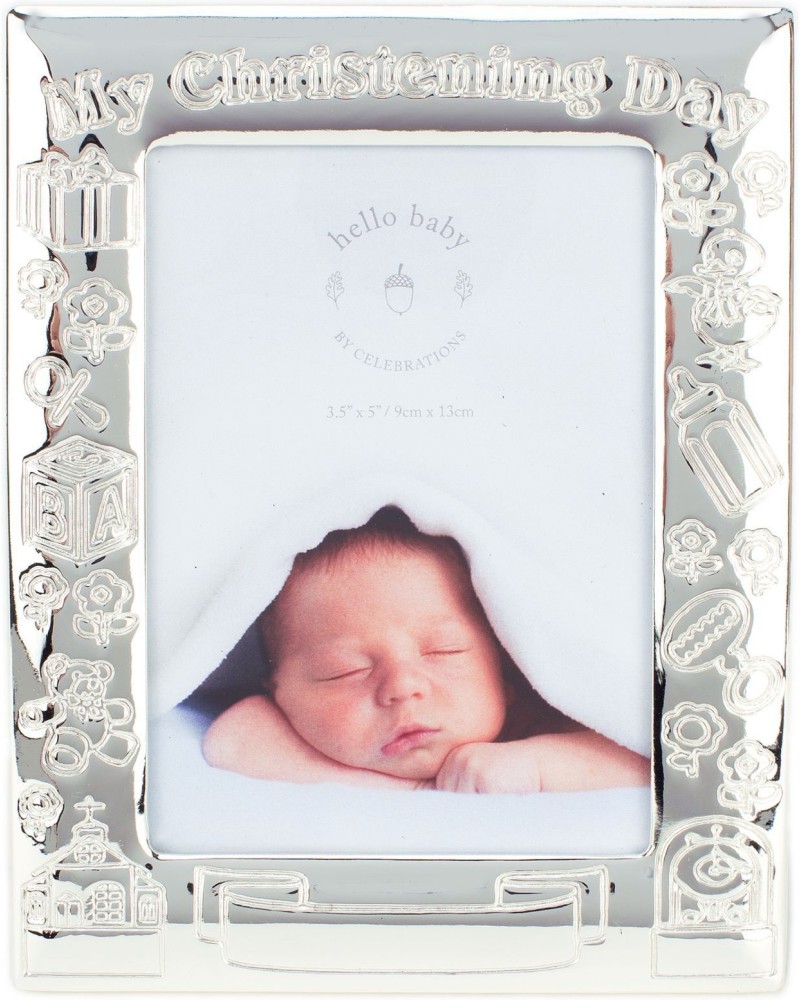 Посребрена рамка за снимка Widdop Bingham My Christening Day Посребрена рамка за снимка Widdop Bingham My Christening Day - 9 x 13 cm, от колекцията Celebrations - продукт