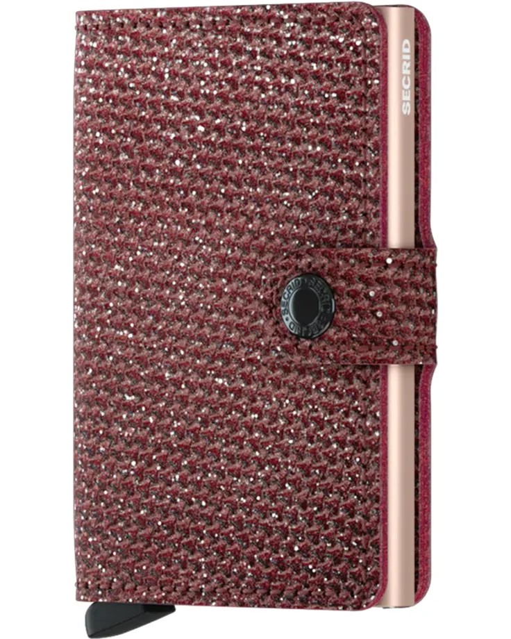 Вертикален дамски портфейл SECRID Sparkle Red Вертикален дамски портфейл SECRID Sparkle Red - С RFID защита, от серията Miniwallet -