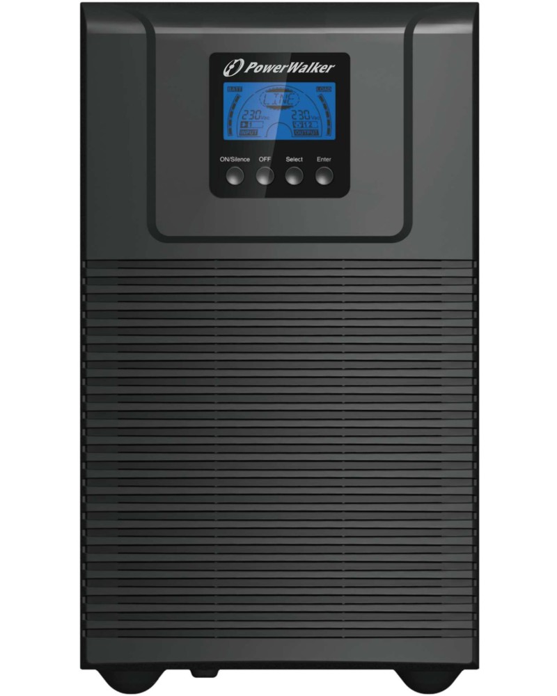   UPS PowerWalker VFI 3000 TG - 3000 VA, 2700 W, 6x 12V / 9Ah, 4x IEC C13 , 1x IEC C19 , RS-232, USB, EPO, LCD , OnLine - 