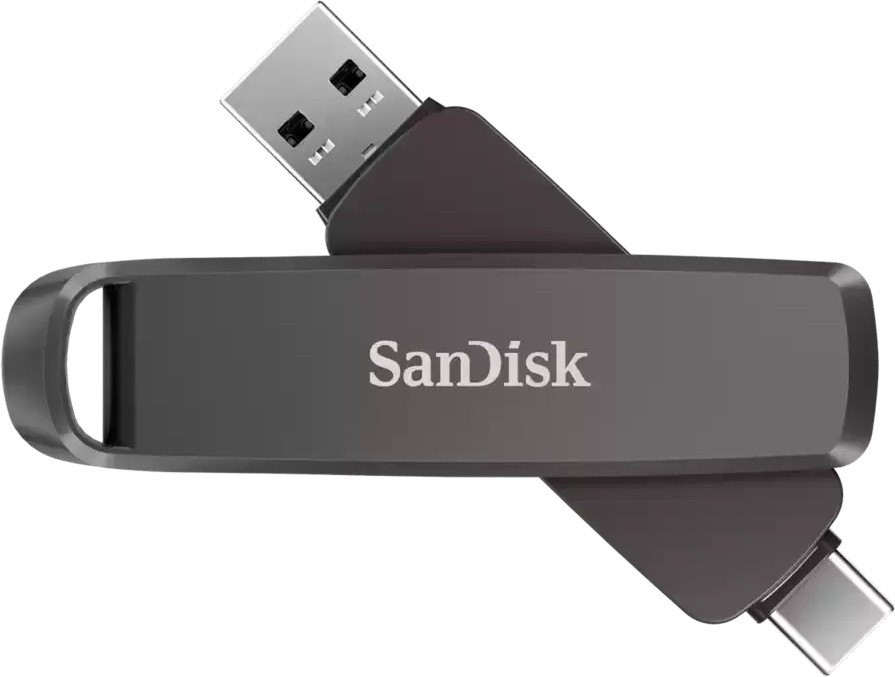 USB-A / USB-C 3.2 Gen 1 флаш памет 1 TB SanDisk Dual Drive USB-A / USB-C 3.2 Gen 1 флаш памет 1 TB SanDisk Dual Drive - От серията Extreme Pro -