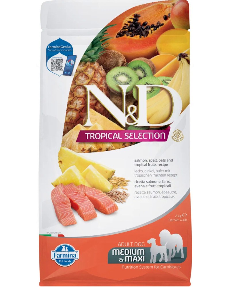     N&D Adult Medium & Maxi - 2  10 kg,  , ,    ,   Tropical Selection,     ,  1  - 