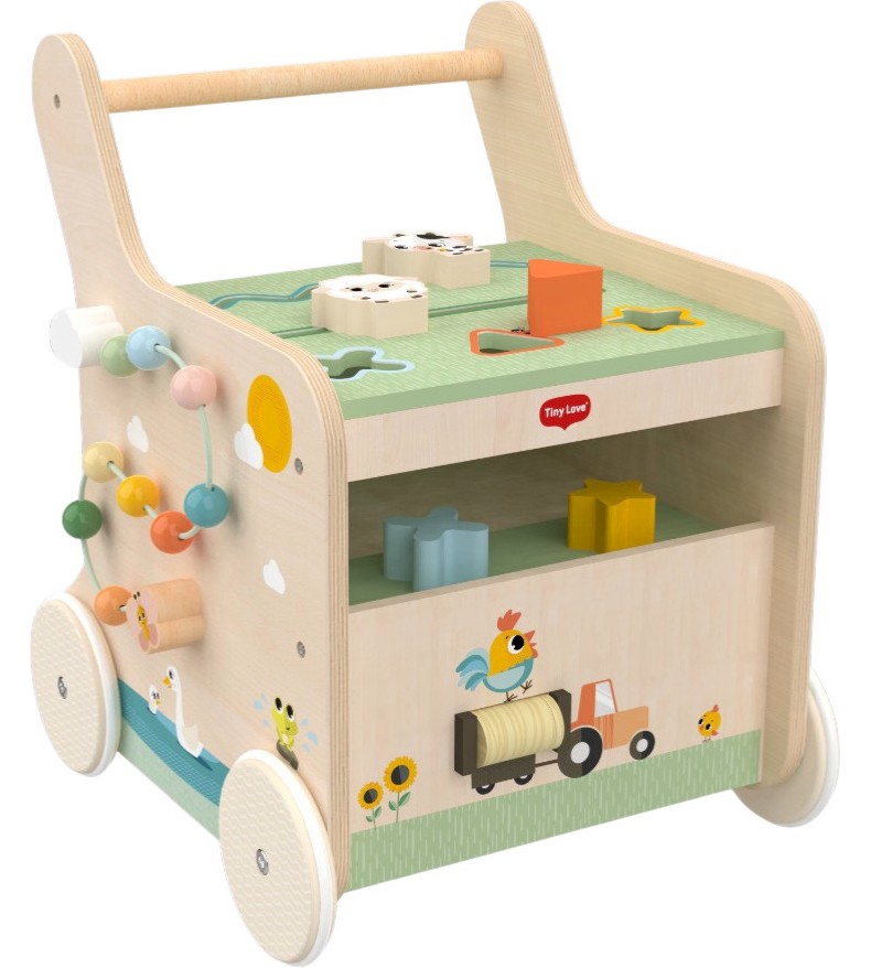 ������� ���������� ����� Tiny Love Push & Play Wooden Walk Behind - �� ������� Farmers Funday - �������