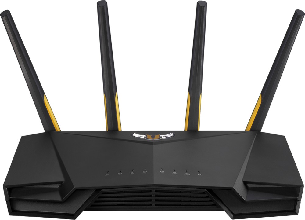 Рутер ASUS TUF Gaming AX3000 V2 Рутер ASUS TUF Gaming AX3000 V2 - 2.4 GHz (547 Mbps), 5 GHz (2402 Mbps), 4 антени -