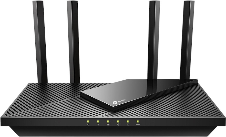 Безжичен рутер TP-Link Archer AX55 AX3000 Безжичен рутер TP-Link Archer AX55 AX3000 - 2.4 GHz (574 Mbps), 5 GHz (2402 Mbps), 4 антени -