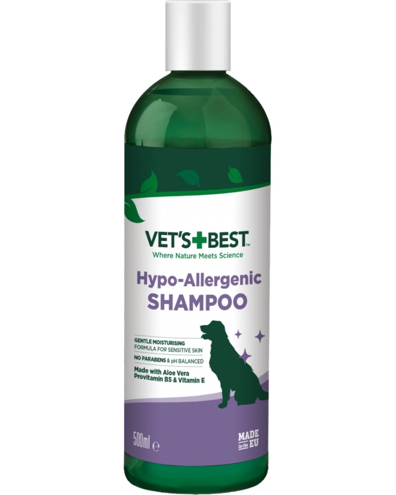 ������������� ������� �� ������ Vet's Best Hypo-Allergenic - 500 ml, �� ��� 3 ������ - �������