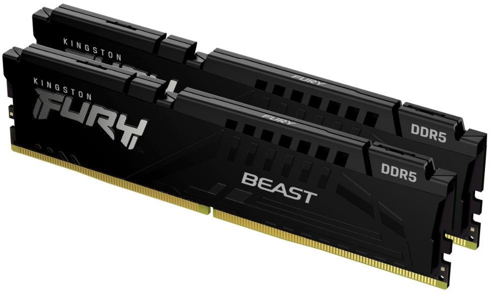 RAM памет Kingston FURY Beast KF552C40BBK2-32 RAM памет Kingston FURY Beast KF552C40BBK2-32 - 32 GB (2 x 16 GB), DDR5, 5200 MHz, CL40, Dual Channel -