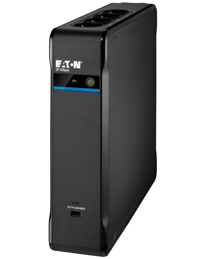    UPS Eaton 3P Ellipse 1300 DIN - 1300 VA, 840 W, 12 V / 9 Ah, 8 x Schuko , USB, Standby - 