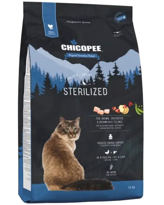      CHICOPEE Sterilized - 1.5  8 kg,   ,   Holistic Nature Line,    - 