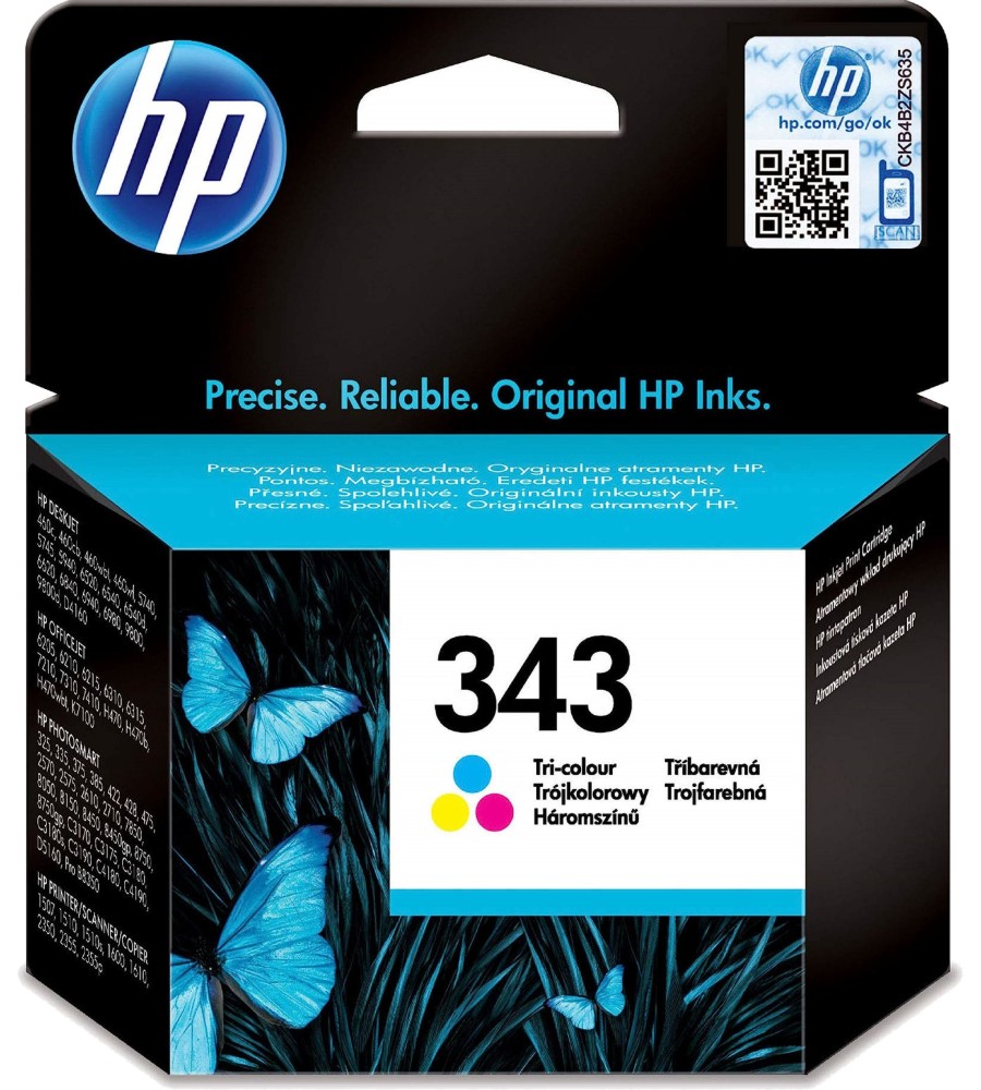 Касета с мастило за принтер HP 343 Color Касета с мастило за принтер HP 343 Color - 330 страници -