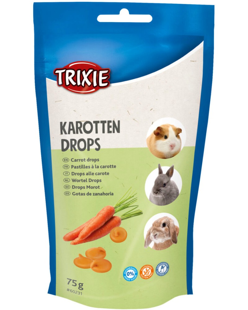 ��������� �� ������� � ������� Trixie Carrot Drops - 75 g, � ������� � �������� - �����