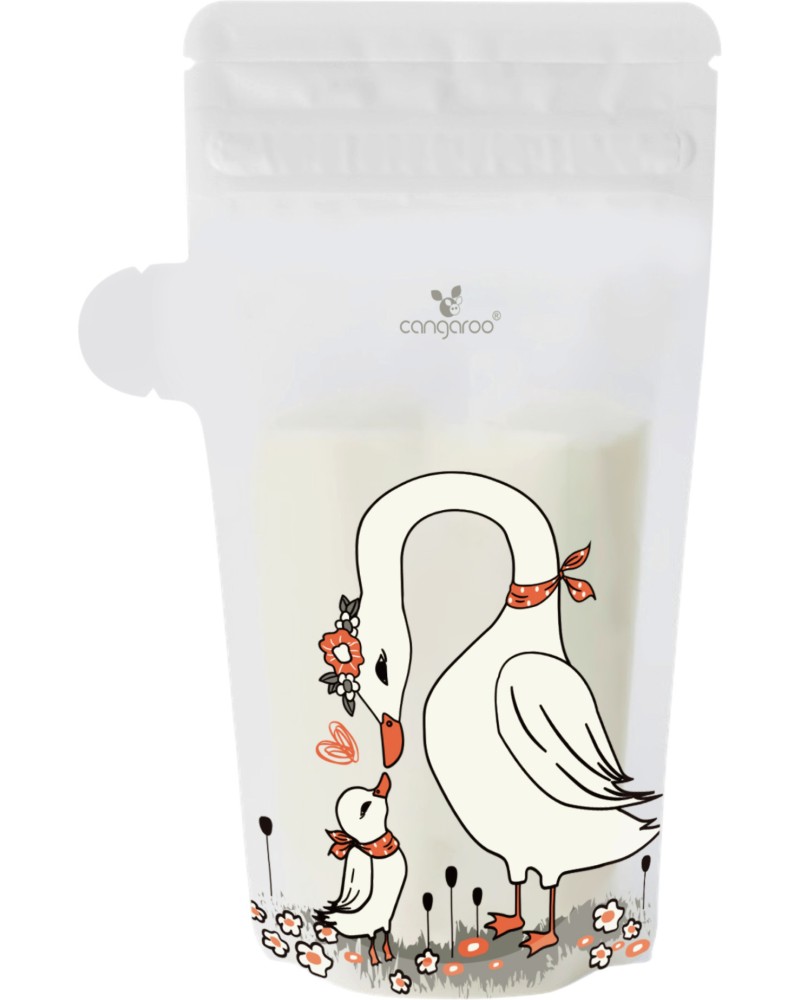 Торбички за кърма Cangaroo MilkHaven Торбички за кърма Cangaroo MilkHaven - 25 x 200 ml + 5 броя подарък - продукт