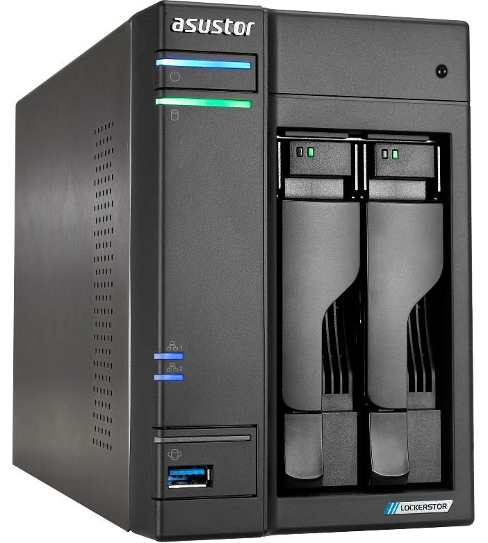 NAS  Asustor Lockerstor Gen 2 AS6702T - 4 x M.2 , 2 x HDD , 2 x USB-A 3.2, 2 x 2.5 RJ45 - 