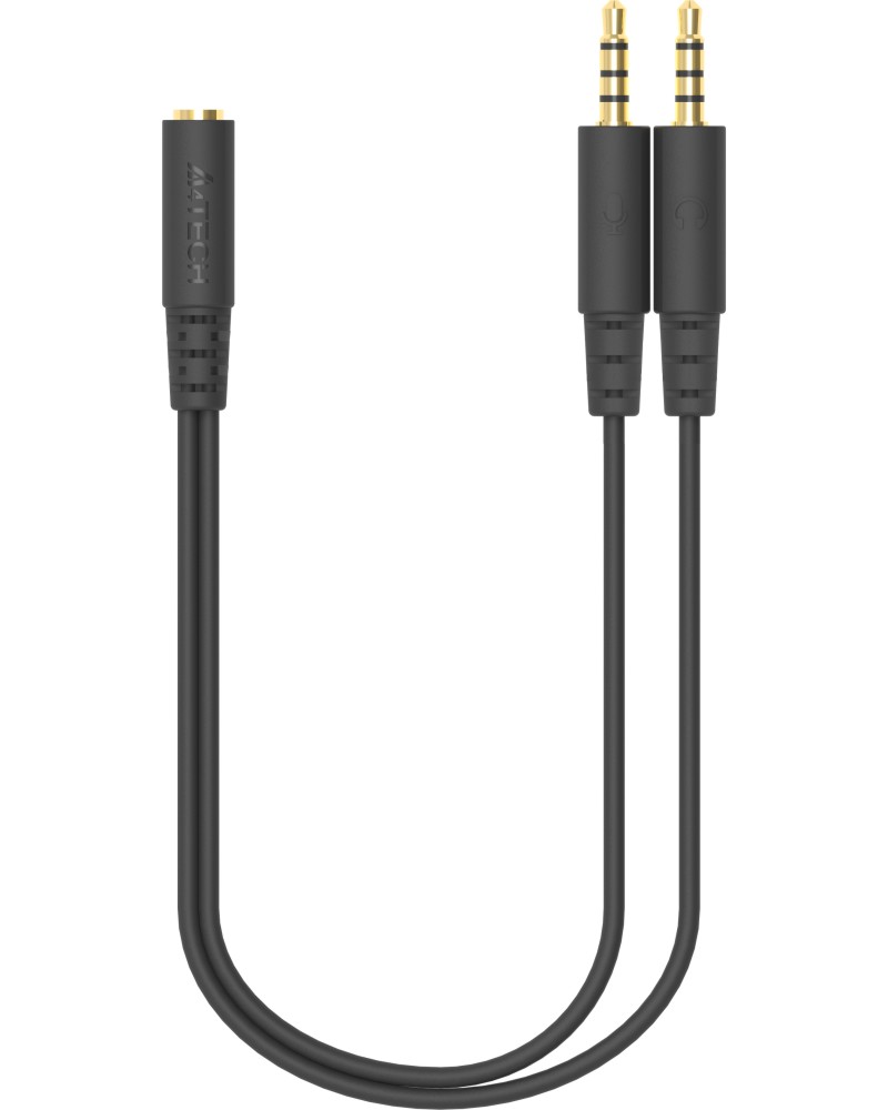  3.5 mm male  2 x 3.5 mm female 4Tech - 0.2 m - 