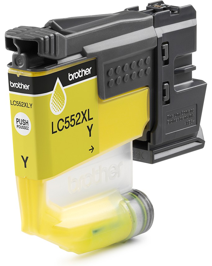 Касета с мастило за принтер Brother LC-552 XL Yellow Касета с мастило за принтер Brother LC-552 XL Yellow - 1500 страници -
