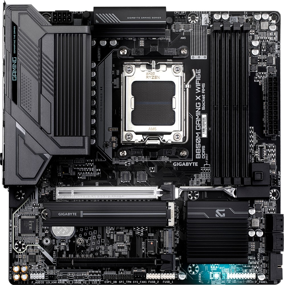 Дънна платка Gigabyte B850M Gaming X WIFI6E Дънна платка Gigabyte B850M Gaming X WIFI6E - AMD AM5, AMD B850, DDR5, Micro ATX -