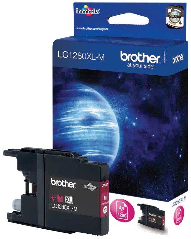Касета с мастило за принтер Brother LC-1280XL Magenta Касета с мастило за принтер Brother LC-1280XL Magenta - 1200 страници -